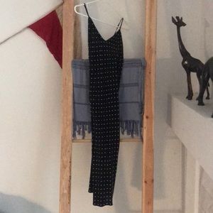 Vanessa Mooney Black Spotted Silk Dress